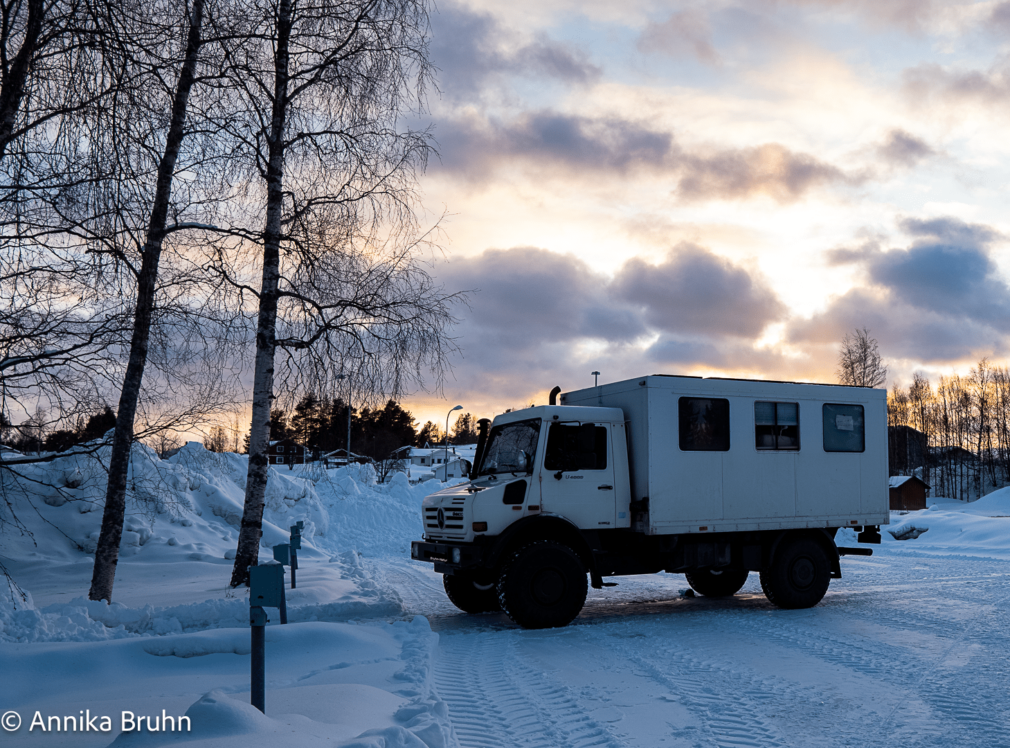 Unser Stellplatz in Kalix